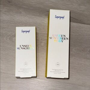 Supergoop! Unseen Sunscreen Face and Body bundle